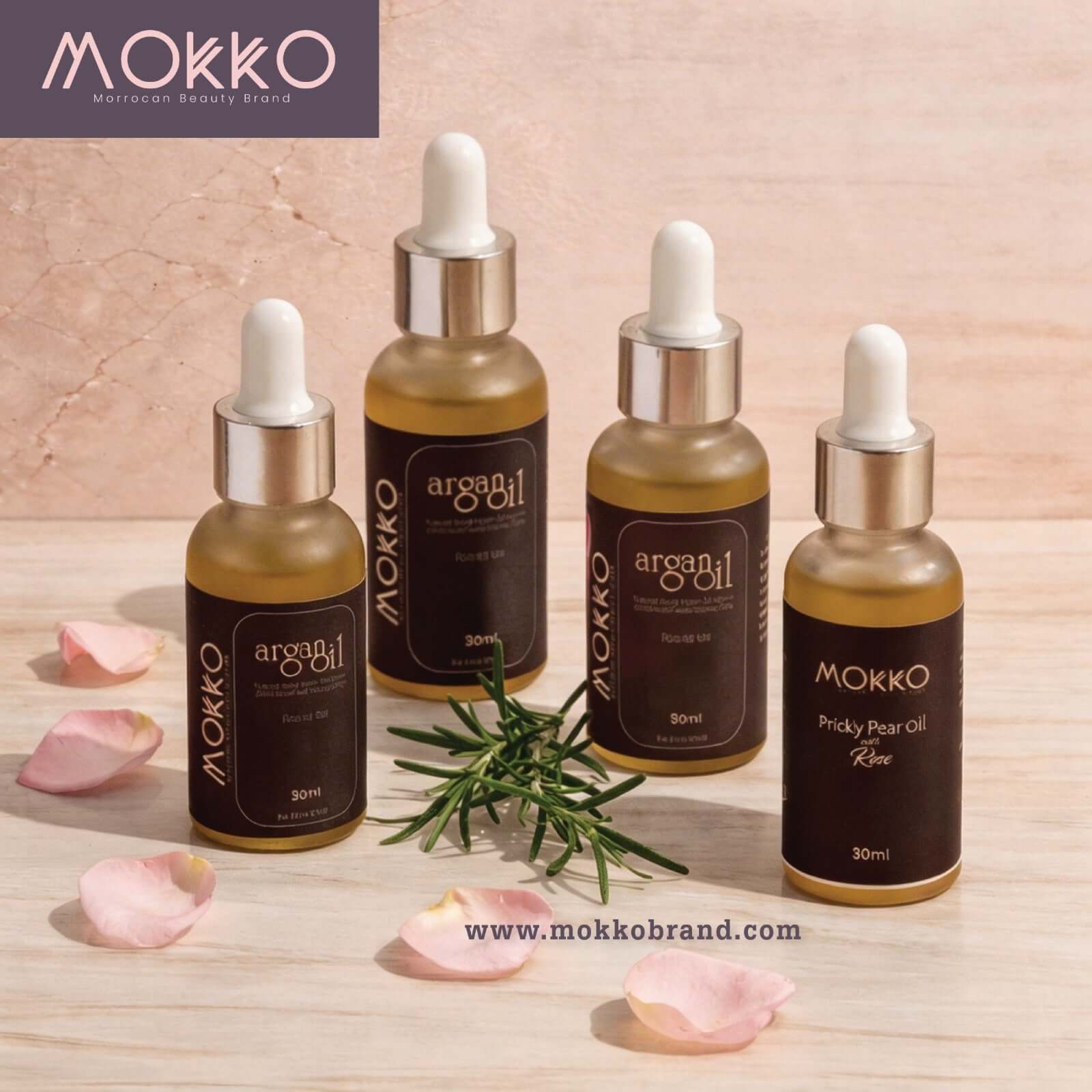 Mokko oils collection for hair skin and beard care
