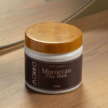 natural moroccan clay mask in usa by mokko