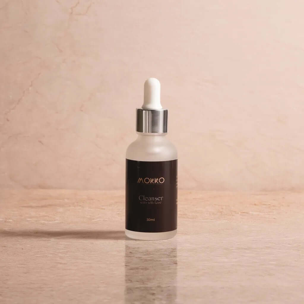 Mokko rose water cleanser for natural skincare routine
