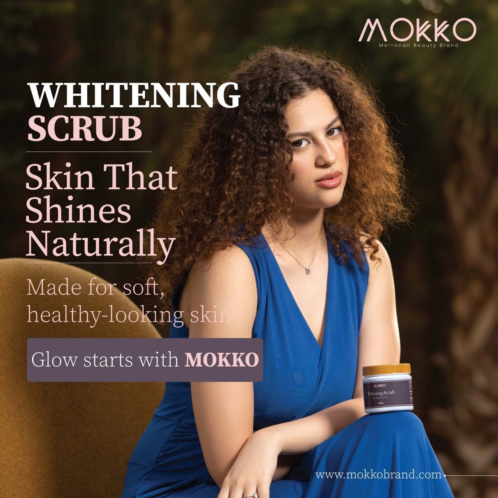 Mokko Whitening Scrub for glowing and smooth skin