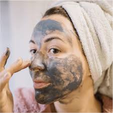 Mask of Clay for glowing and radiant skin, natural skincare treatment